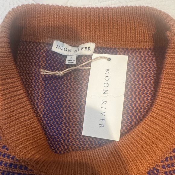 Anthropologie Moon River Plaid Sweater - Picture 5 of 6